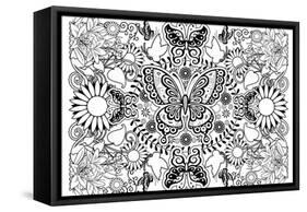 Butterflies-Art House Design-Framed Stretched Canvas