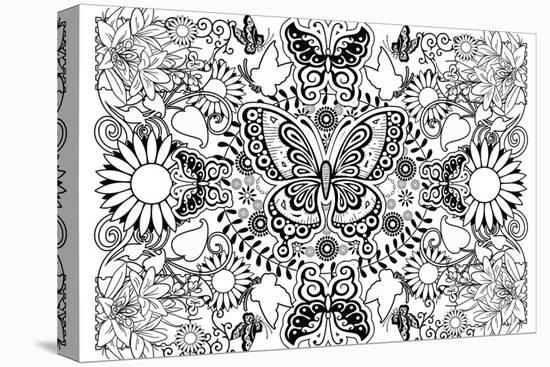 Butterflies-Art House Design-Stretched Canvas