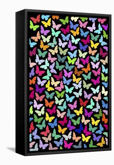 Butterflies-Miguel Balbás-Framed Stretched Canvas