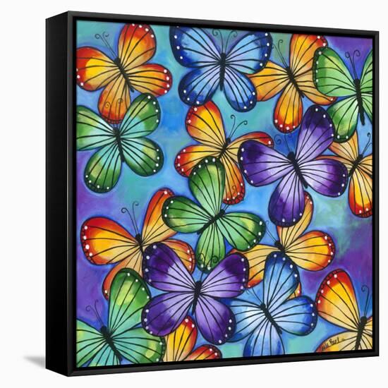 Butterflies-Carla Bank-Framed Stretched Canvas