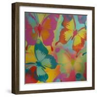 Butterflies-Abstract Graffiti-Framed Giclee Print