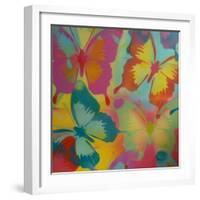 Butterflies-Abstract Graffiti-Framed Giclee Print