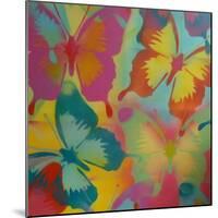 Butterflies-Abstract Graffiti-Mounted Giclee Print