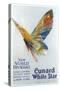 Butterfly, Ad for Cunard Line-null-Stretched Canvas