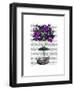 Butterfly Airship 2 Purple and Green-Fab Funky-Framed Art Print
