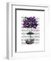 Butterfly Airship 2 Purple and Green-Fab Funky-Framed Art Print