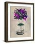 Butterfly Airship 2 Purple and Green-Fab Funky-Framed Art Print