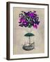 Butterfly Airship 2 Purple and Green-Fab Funky-Framed Art Print