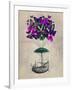 Butterfly Airship 2 Purple and Green-Fab Funky-Framed Art Print