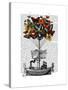 Butterfly Airship-Fab Funky-Stretched Canvas