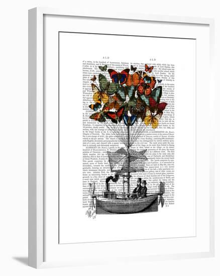 Butterfly Airship-Fab Funky-Framed Art Print