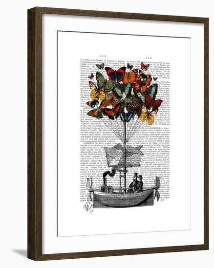 Butterfly Airship-Fab Funky-Framed Art Print