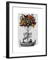 Butterfly Airship-Fab Funky-Framed Art Print