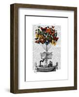 Butterfly Airship-Fab Funky-Framed Art Print