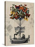 Butterfly Airship-Fab Funky-Stretched Canvas