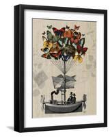 Butterfly Airship-Fab Funky-Framed Art Print