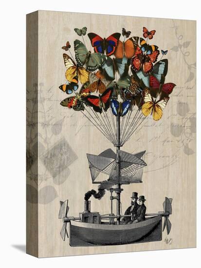 Butterfly Airship-Fab Funky-Stretched Canvas