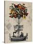 Butterfly Airship-Fab Funky-Stretched Canvas