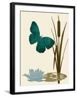 Butterfly and Cat Tails-Karen Williams-Framed Giclee Print