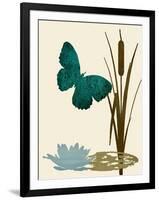 Butterfly and Cat Tails-Karen Williams-Framed Giclee Print