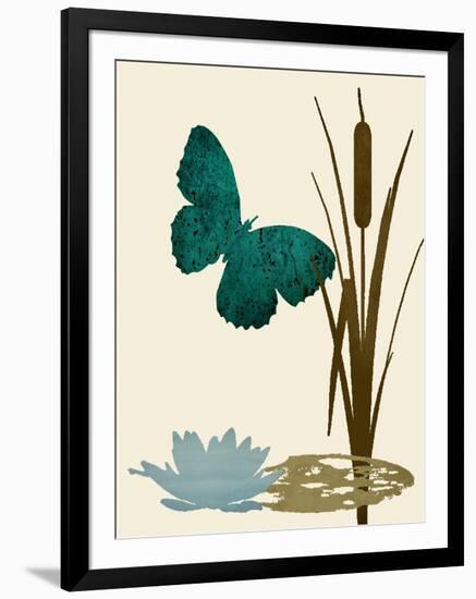 Butterfly and Cat Tails-Karen Williams-Framed Giclee Print