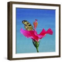 Butterfly And Flower 3X-Ata Alishahi-Framed Giclee Print