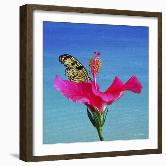 Butterfly And Flower 3X-Ata Alishahi-Framed Giclee Print