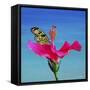 Butterfly And Flower 3X-Ata Alishahi-Framed Stretched Canvas