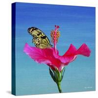 Butterfly And Flower 3X-Ata Alishahi-Stretched Canvas