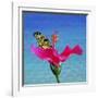 Butterfly And Flower 3X-Ata Alishahi-Framed Giclee Print