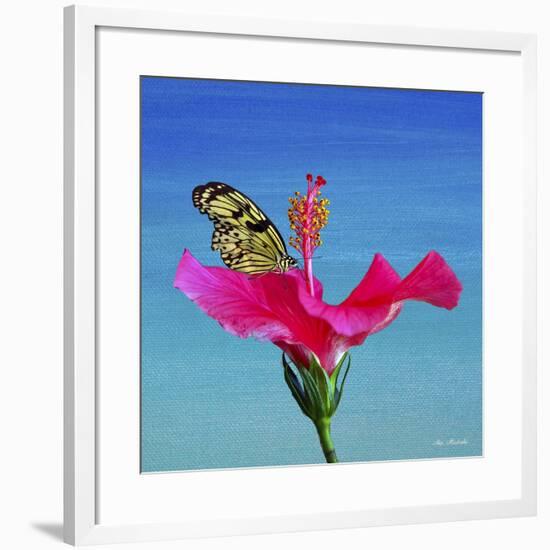 Butterfly And Flower 3X-Ata Alishahi-Framed Giclee Print