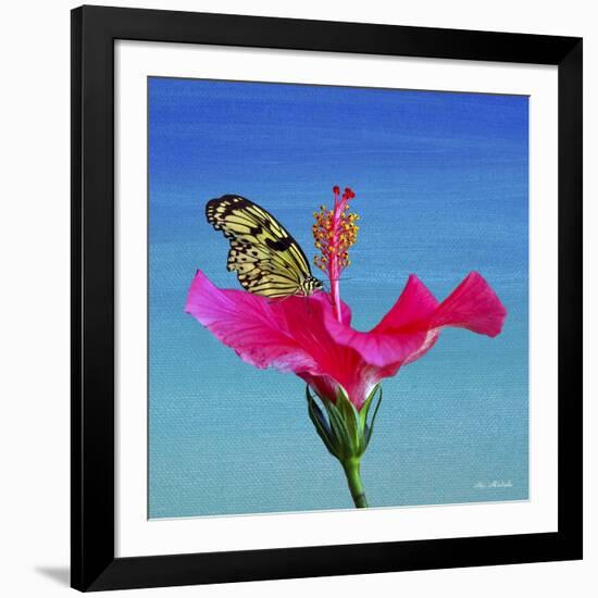 Butterfly And Flower 3X-Ata Alishahi-Framed Giclee Print