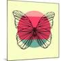 Butterfly and Sunset-Lisa Kroll-Mounted Art Print