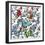 Butterfly Art A9-Ata Alishahi-Framed Giclee Print