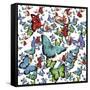 Butterfly Art A9-Ata Alishahi-Framed Stretched Canvas