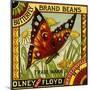 Butterfly Bean Label-null-Mounted Giclee Print
