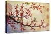 Butterfly Blossoms-Asian-Jean Plout-Stretched Canvas