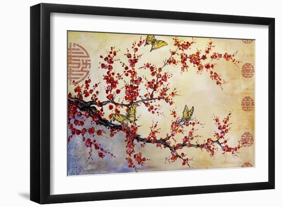 Butterfly Blossoms-Asian-Jean Plout-Framed Giclee Print