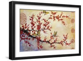 Butterfly Blossoms-Asian-Jean Plout-Framed Giclee Print