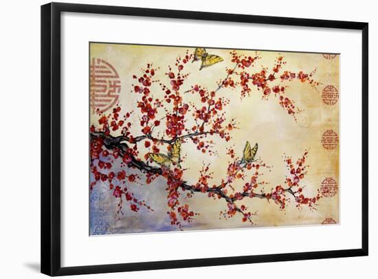 Butterfly Blossoms-Asian-Jean Plout-Framed Giclee Print