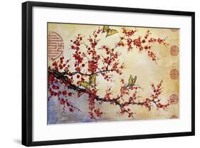 Butterfly Blossoms-Asian-Jean Plout-Framed Giclee Print