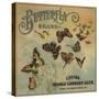 Butterfly Brand - Covina, California - Citrus Crate Label-Lantern Press-Stretched Canvas
