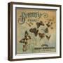 Butterfly Brand - Covina, California - Citrus Crate Label-Lantern Press-Framed Art Print