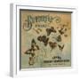 Butterfly Brand - Covina, California - Citrus Crate Label-Lantern Press-Framed Art Print