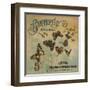 Butterfly Brand - Covina, California - Citrus Crate Label-Lantern Press-Framed Art Print