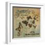 Butterfly Brand - Covina, California - Citrus Crate Label-Lantern Press-Framed Art Print