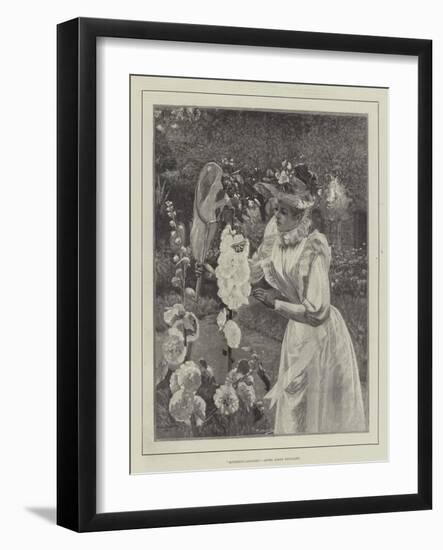 Butterfly-Catching-Pierre Andre Brouillet-Framed Giclee Print