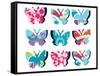 Butterfly Collage-null-Framed Stretched Canvas