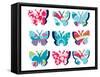 Butterfly Collage-null-Framed Stretched Canvas