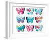 Butterfly Collage-null-Framed Giclee Print